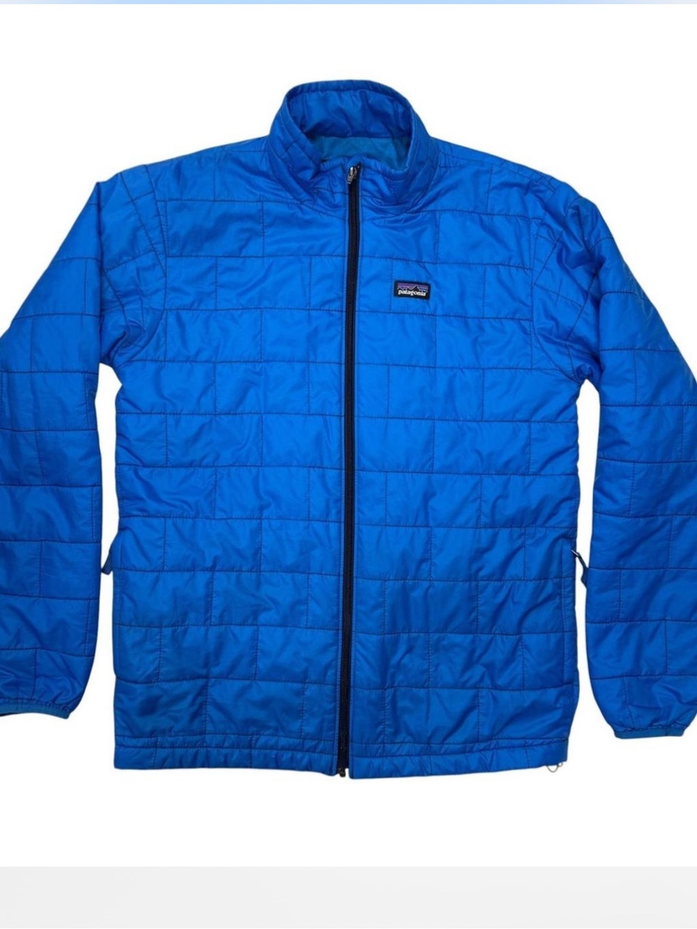 PATAGONIA Nano Puff Brick Blue Quilted Insulated Jacket, Size 7/8